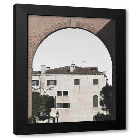 Venetian Facade Photos III Black Modern Wood Framed Art Print by Chandler, Sharon