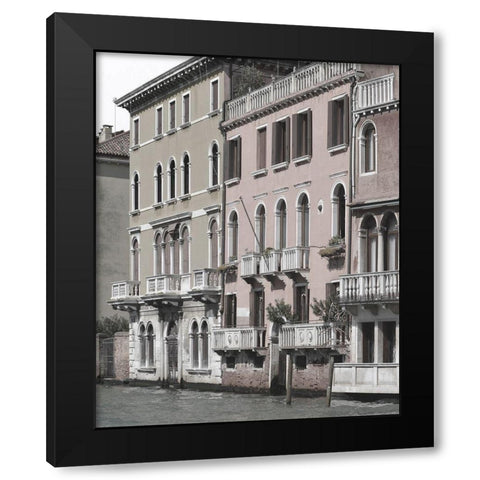 Venetian Facade Photos IV Black Modern Wood Framed Art Print by Chandler, Sharon
