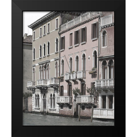 Venetian Facade Photos IV Black Modern Wood Framed Art Print by Chandler, Sharon