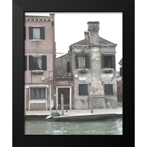 Venetian Facade Photos V Black Modern Wood Framed Art Print by Chandler, Sharon