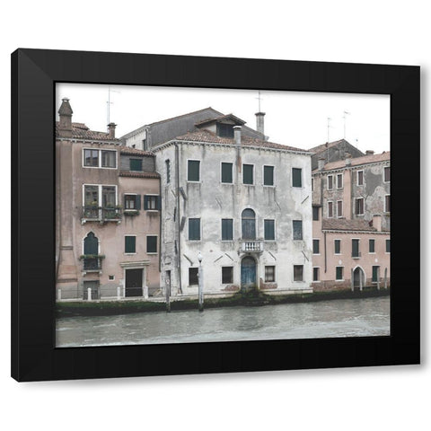 Venetian Facade Photos VI Black Modern Wood Framed Art Print with Double Matting by Chandler, Sharon
