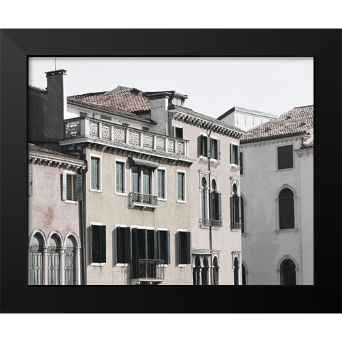 Venetian Facade Photos VIII Black Modern Wood Framed Art Print by Chandler, Sharon