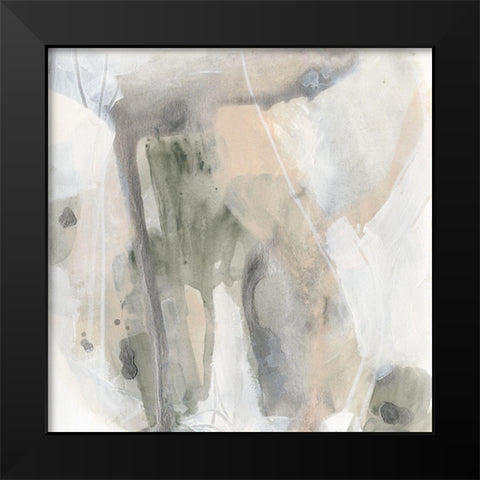 Fissure II Black Modern Wood Framed Art Print by Vess, June Erica