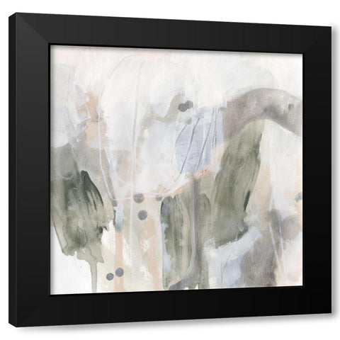 Fissure III Black Modern Wood Framed Art Print by Vess, June Erica