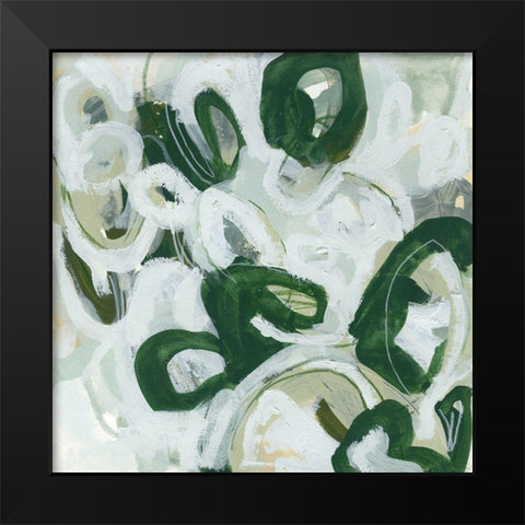 Moss Reaction I Black Modern Wood Framed Art Print by Vess, June Erica