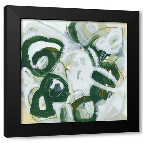 Moss Reaction II Black Modern Wood Framed Art Print with Double Matting by Vess, June Erica
