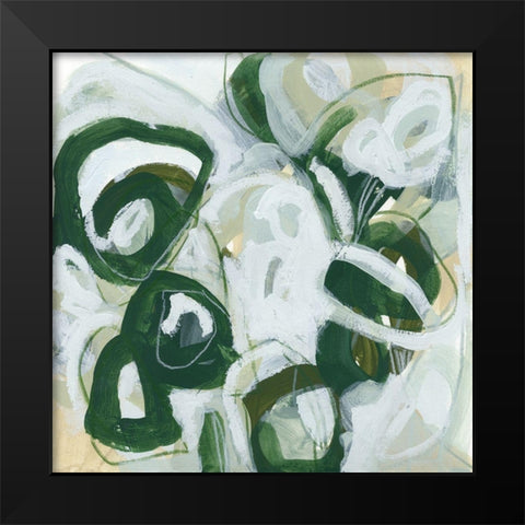 Moss Reaction II Black Modern Wood Framed Art Print by Vess, June Erica