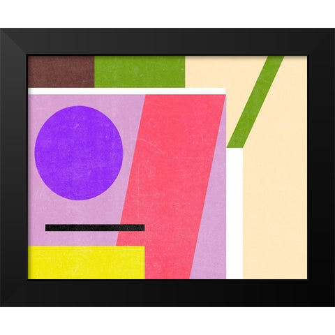 Color Composition I Black Modern Wood Framed Art Print by Wang, Melissa