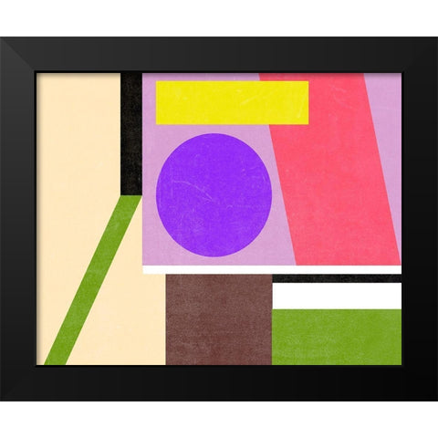 Color Composition II Black Modern Wood Framed Art Print by Wang, Melissa