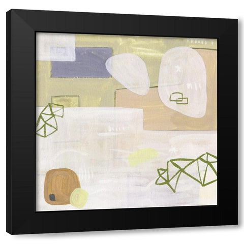 Exit Space I Black Modern Wood Framed Art Print with Double Matting by Wang, Melissa