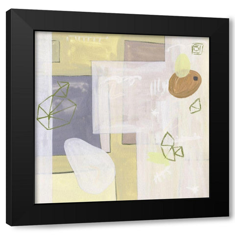 Exit Space IV Black Modern Wood Framed Art Print with Double Matting by Wang, Melissa