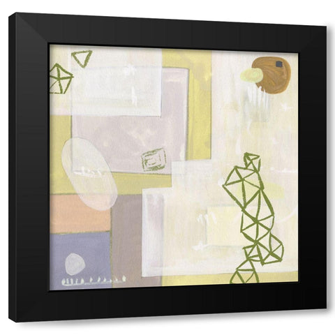 Exit Space VI Black Modern Wood Framed Art Print with Double Matting by Wang, Melissa