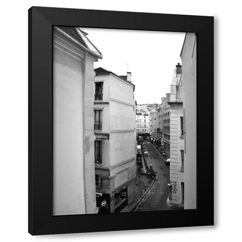 Parisian Stroll II Black Modern Wood Framed Art Print with Double Matting by Chandler, Sharon