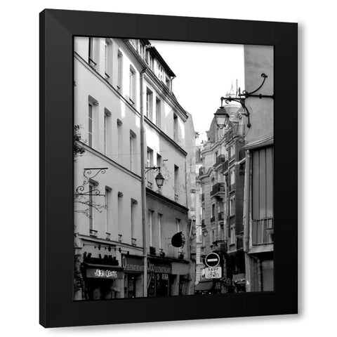Parisian Stroll III Black Modern Wood Framed Art Print with Double Matting by Chandler, Sharon
