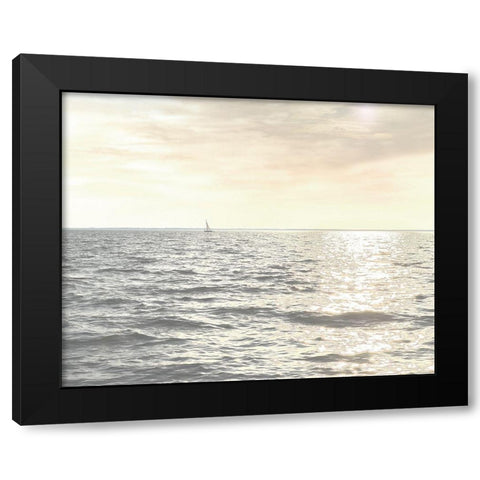 Uncharted I Black Modern Wood Framed Art Print with Double Matting by Chandler, Sharon