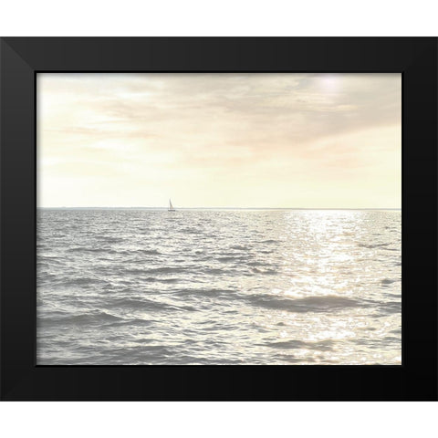 Uncharted I Black Modern Wood Framed Art Print by Chandler, Sharon