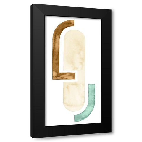 Strata Shift II Black Modern Wood Framed Art Print by Popp, Grace