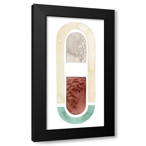 Strata Shift III Black Modern Wood Framed Art Print by Popp, Grace