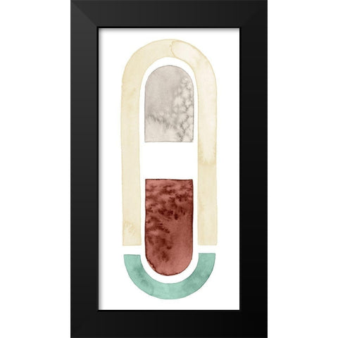 Strata Shift III Black Modern Wood Framed Art Print by Popp, Grace