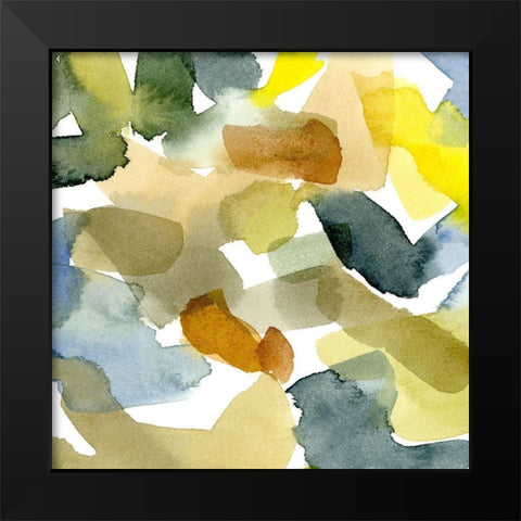 Watercolor Palette I Black Modern Wood Framed Art Print by Caroline, Emma