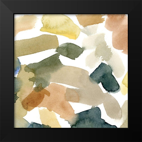 Watercolor Palette III Black Modern Wood Framed Art Print by Caroline, Emma