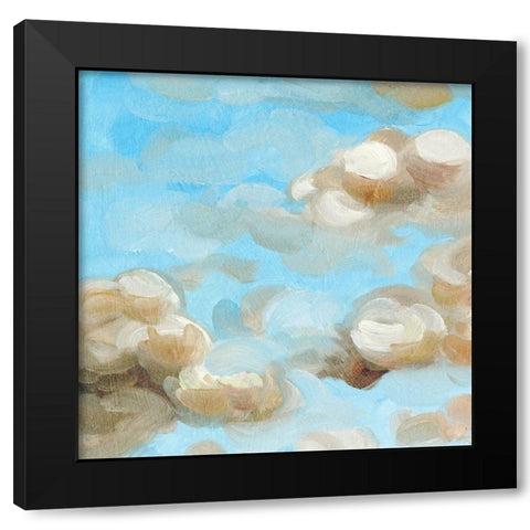 Floating Clouds I Black Modern Wood Framed Art Print with Double Matting by Wang, Melissa