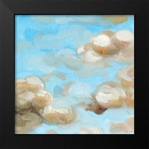 Floating Clouds I Black Modern Wood Framed Art Print by Wang, Melissa