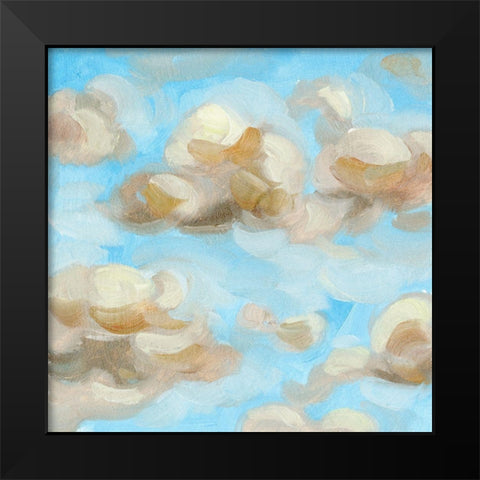 Floating Clouds II Black Modern Wood Framed Art Print by Wang, Melissa