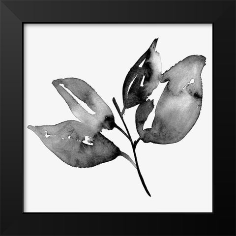 Feuille I Black Modern Wood Framed Art Print by Wang, Melissa