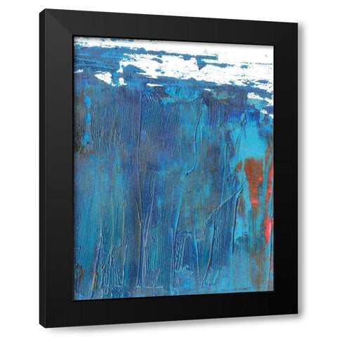 Windy Seas I Black Modern Wood Framed Art Print with Double Matting by Wang, Melissa