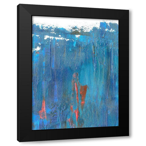 Windy Seas II Black Modern Wood Framed Art Print with Double Matting by Wang, Melissa