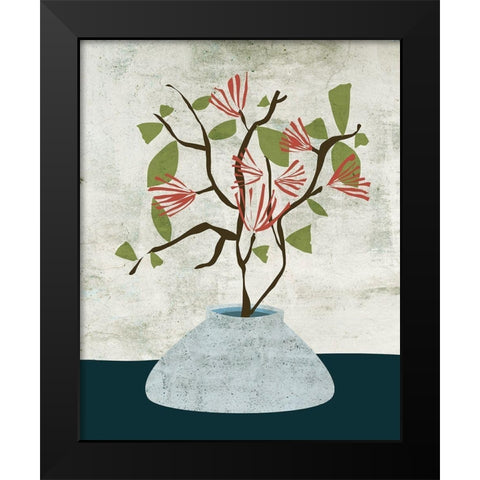 Zen Branch I Black Modern Wood Framed Art Print by Wang, Melissa