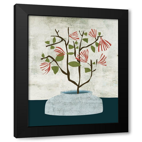 Zen Branch II Black Modern Wood Framed Art Print by Wang, Melissa