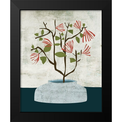 Zen Branch II Black Modern Wood Framed Art Print by Wang, Melissa