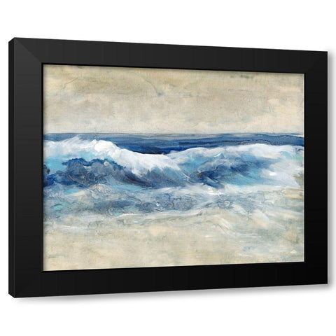 Breaking Shore Waves I Black Modern Wood Framed Art Print by OToole, Tim