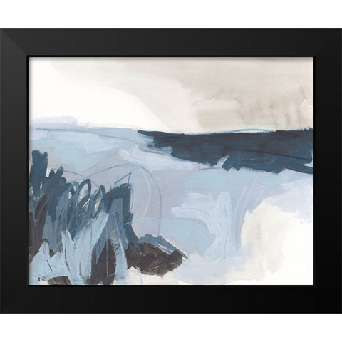 Sea Shading II Black Modern Wood Framed Art Print by Vess, June Erica