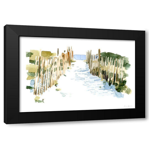 Beach Impressions I Black Modern Wood Framed Art Print with Double Matting by Caroline, Emma