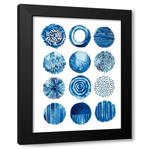 Differing Drops II Black Modern Wood Framed Art Print with Double Matting by Popp, Grace