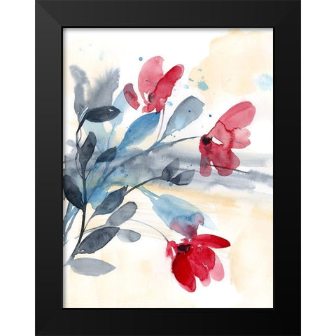 Flower Surprise I Black Modern Wood Framed Art Print by Goldberger, Jennifer