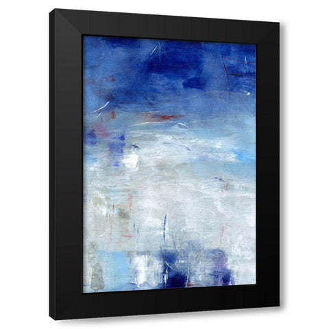 Between the Line I Black Modern Wood Framed Art Print with Double Matting by OToole, Tim