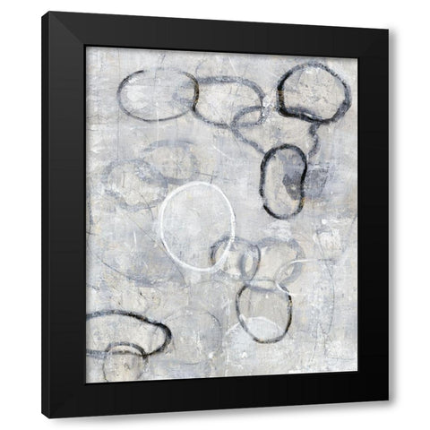 Missing Links I Black Modern Wood Framed Art Print by OToole, Tim