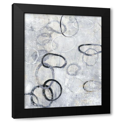 Missing Links II Black Modern Wood Framed Art Print by OToole, Tim