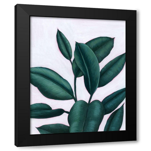 Verdant Ficus I Black Modern Wood Framed Art Print with Double Matting by Popp, Grace