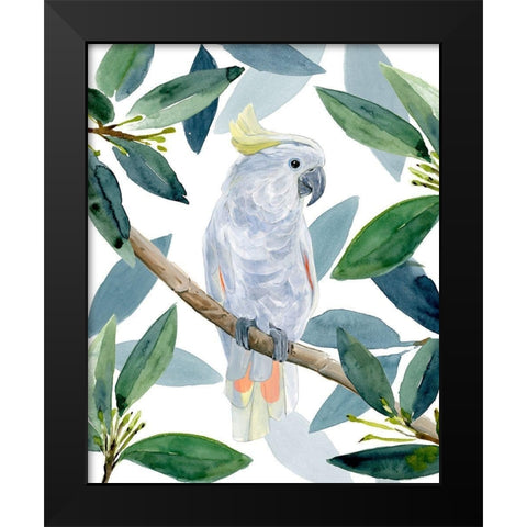 Cockatoo Perch I Black Modern Wood Framed Art Print by Warren, Annie