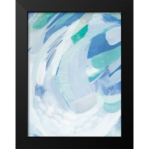 Beneath the Wave II Black Modern Wood Framed Art Print by Popp, Grace