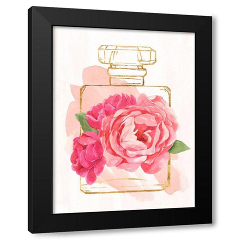Perfume Bloom I Black Modern Wood Framed Art Print with Double Matting by Warren, Annie