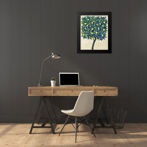 Lemon Tree Composition II Black Modern Wood Framed Art Print by OToole, Tim