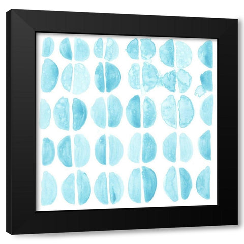Liquid Motif II Black Modern Wood Framed Art Print with Double Matting by Vess, June Erica