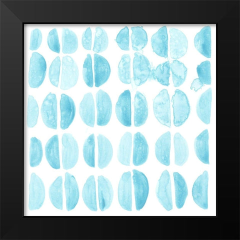 Liquid Motif II Black Modern Wood Framed Art Print by Vess, June Erica