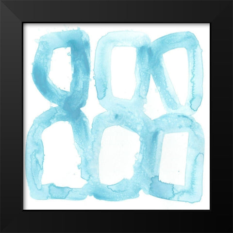 Liquid Motif IV Black Modern Wood Framed Art Print by Vess, June Erica